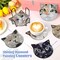 Billbotk 8 Pieces Diamond Painting Coasters Kit with Holder, Diamond Art Coasters, DIY Diamond Art Crafts Projects, Diamond Dotz Kits for Adults and Beginners(Cat Style)